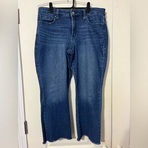 Crown & Ivy Blue Cropped Leg Jeans